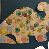 Year 2_Dinosaur_Printing with everyday materials